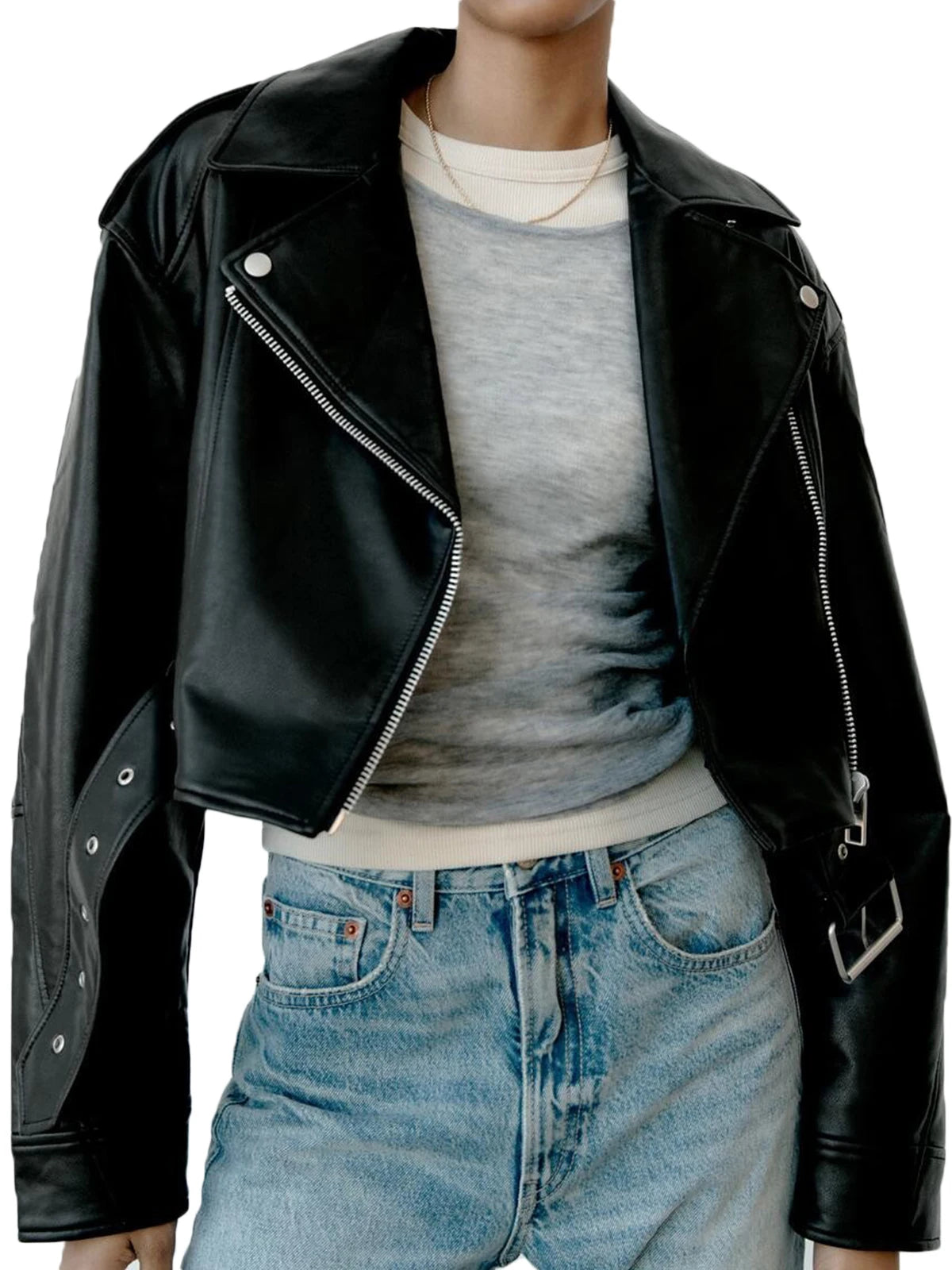 Faux Leather Jacket