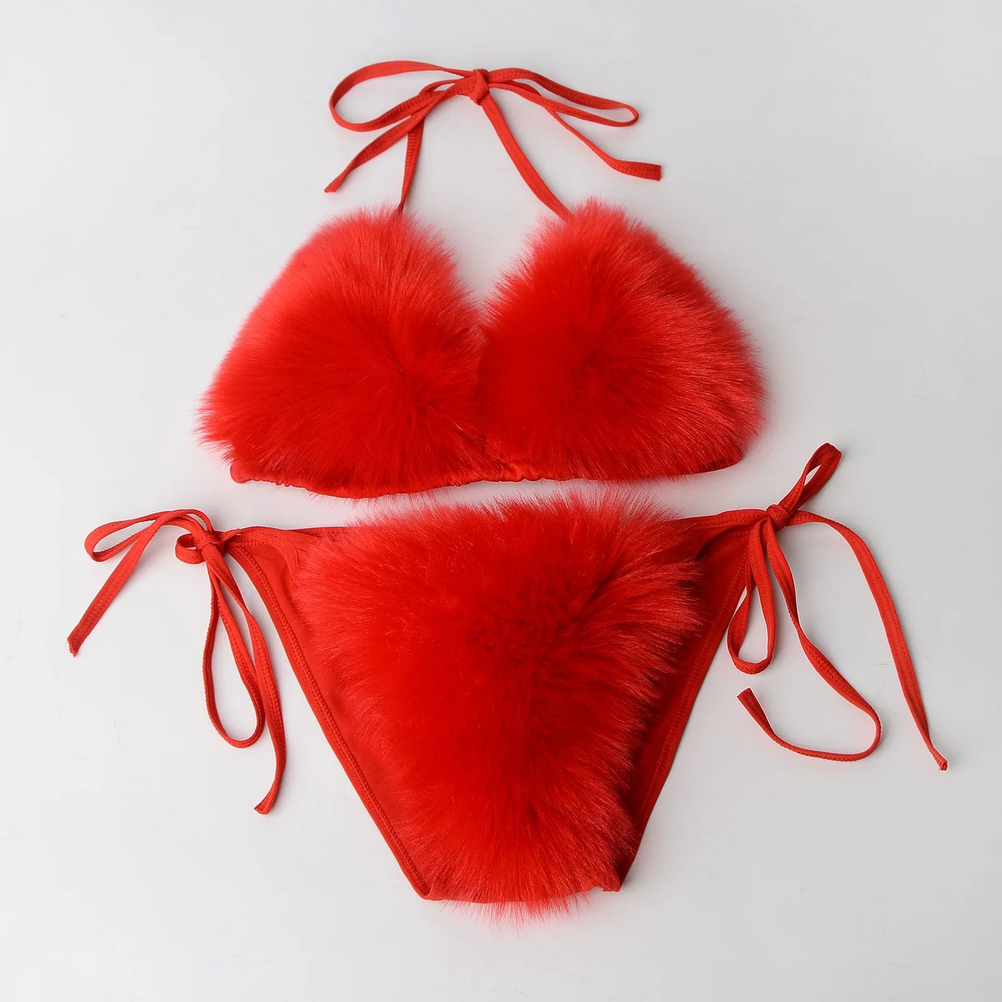 Plush Fur Bikinis