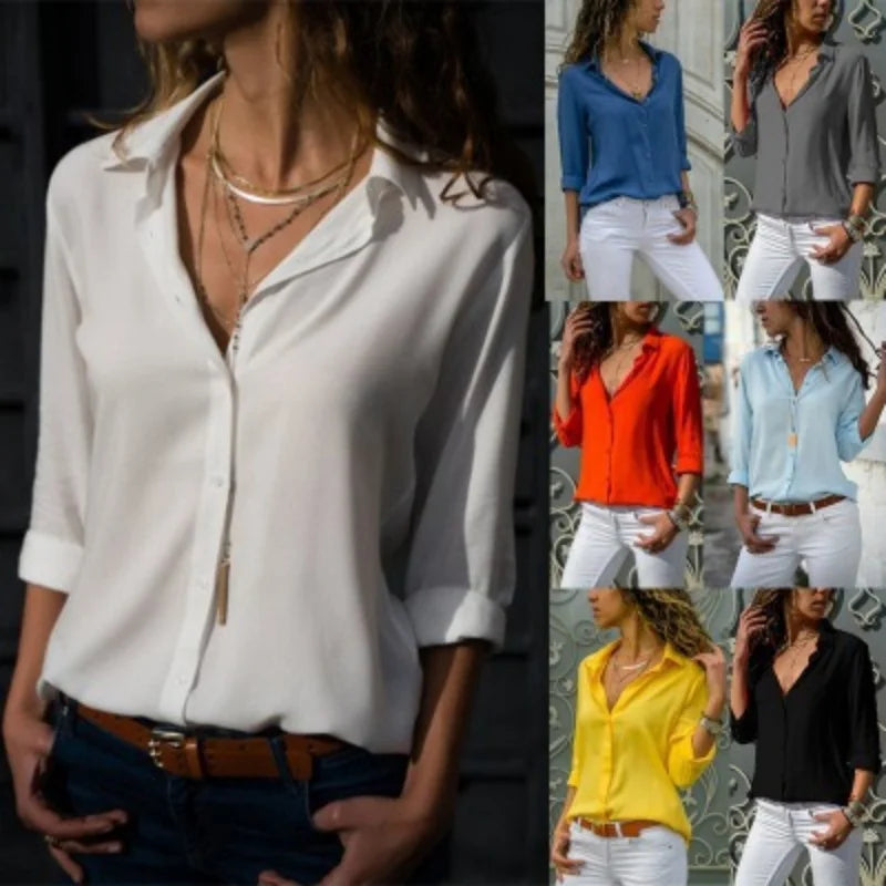 Elegant Solid Blouse