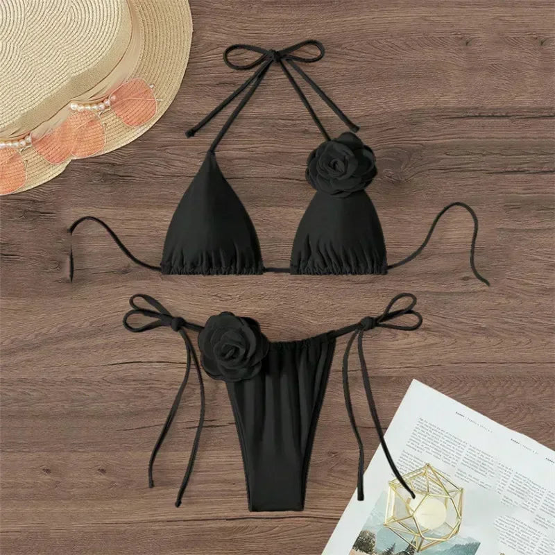 Black Triangle Bikinis