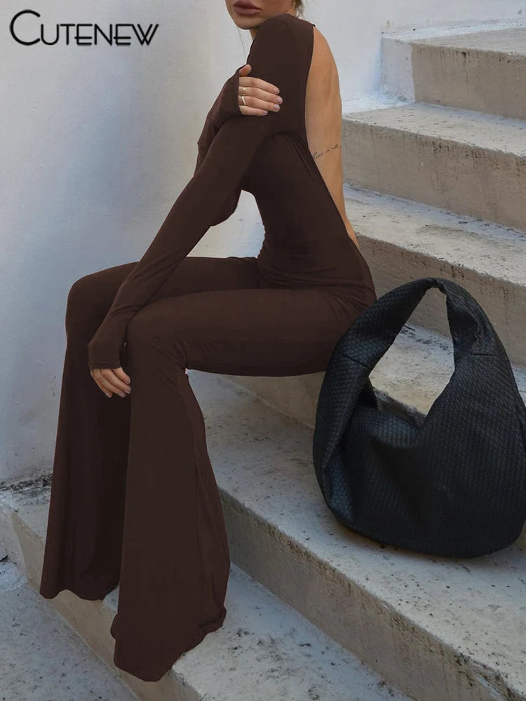 Backless Bodycon Jumpsuit