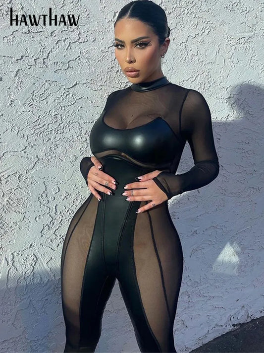 Mesh See Through JUMPSUIT